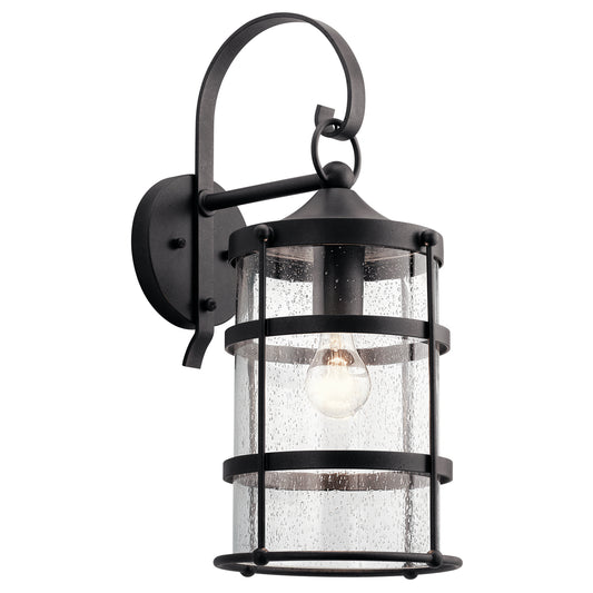 Mill Lane One Light Outdoor Wall Mount in Anvil Iron
