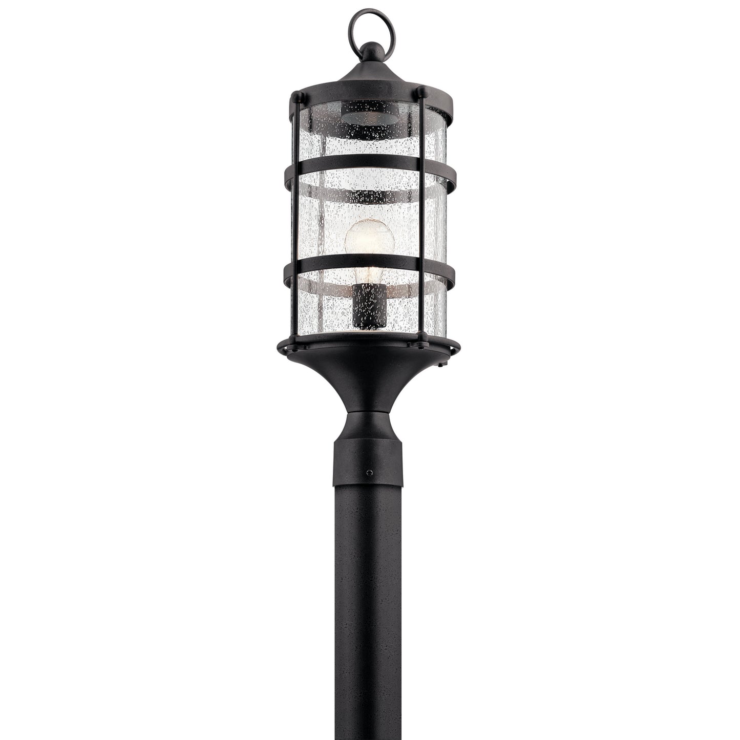 Mill Lane One Light Outdoor Post Mount in Anvil Iron