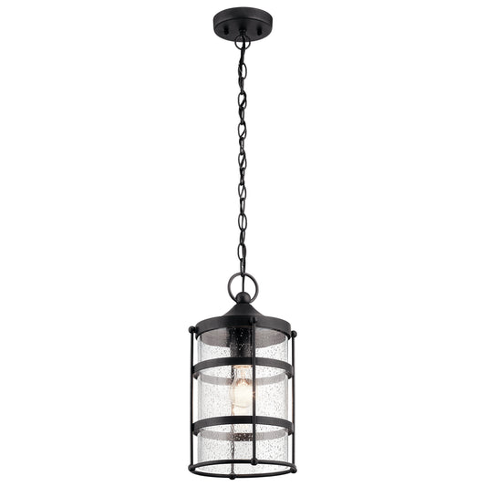 Mill Lane One Light Outdoor Pendant in Anvil Iron