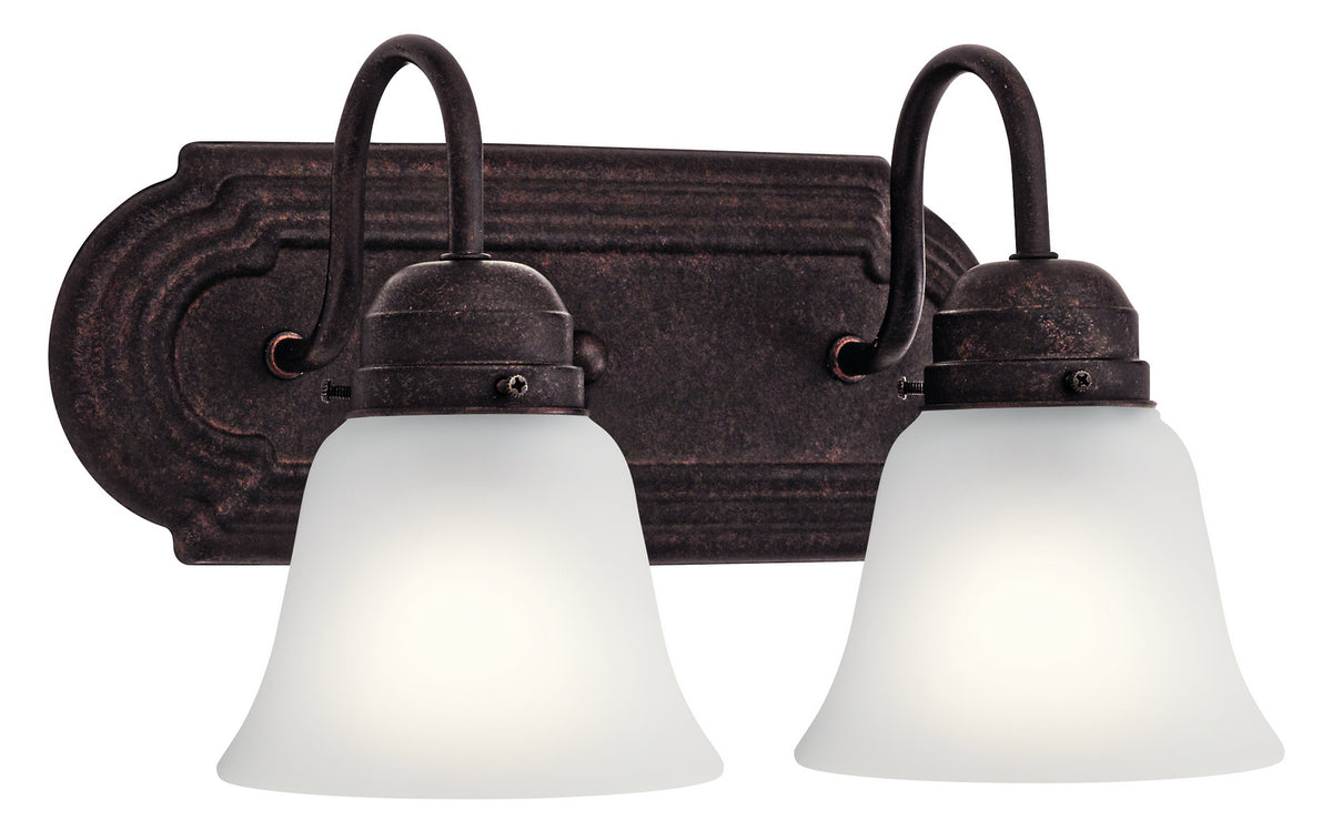 Two Light Bath in Tannery Bronze