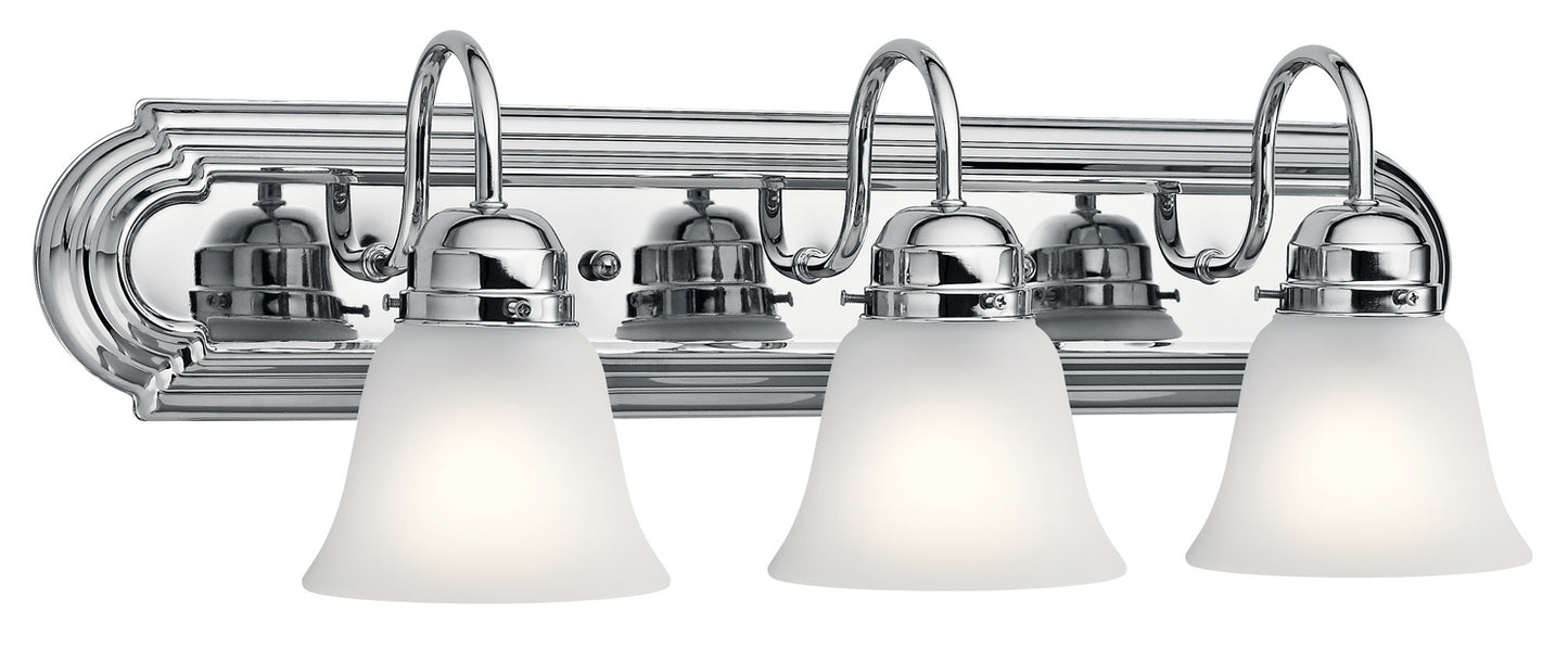 Three Light Bath in Chrome