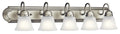 Five Light Bath in Brushed Nickel