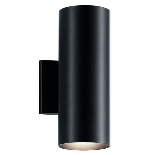 Two Light Outdoor Wall Mount in Black