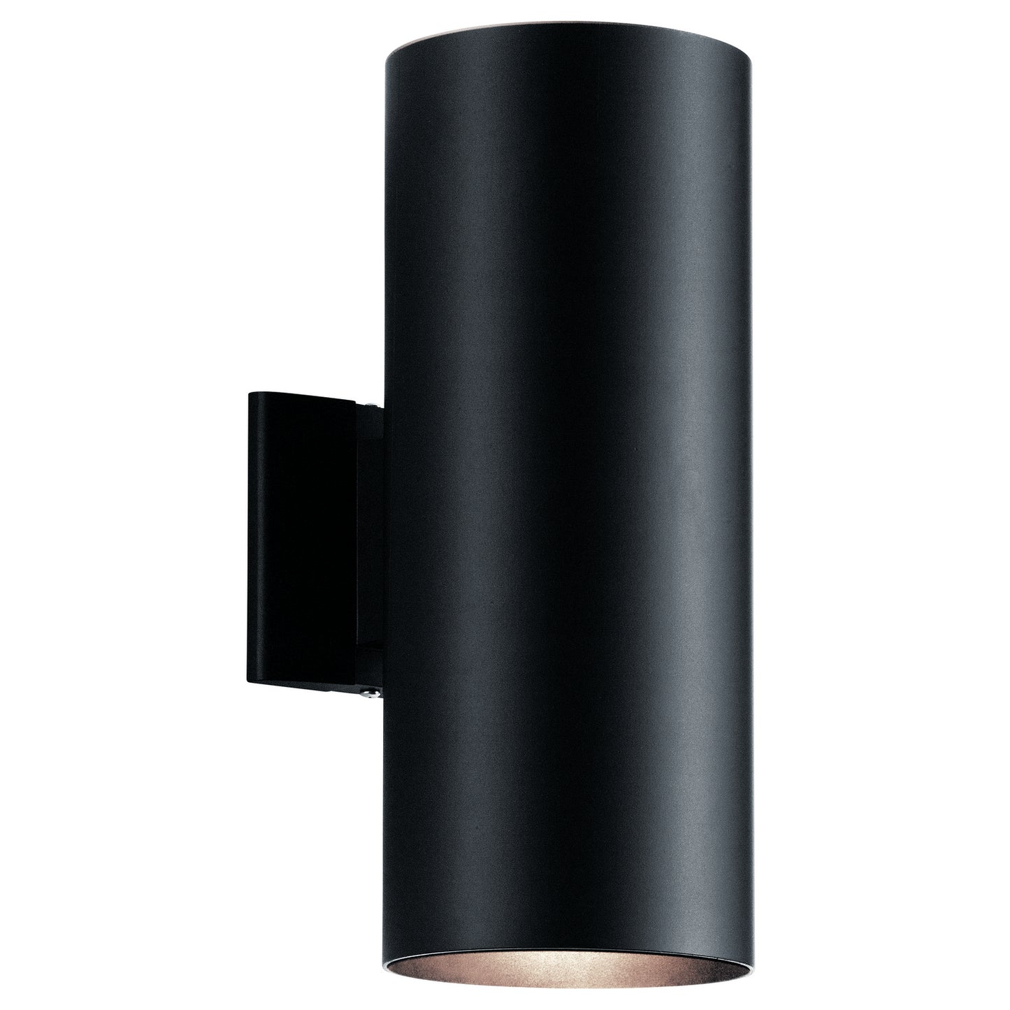 Two Light Outdoor Wall Mount in Black