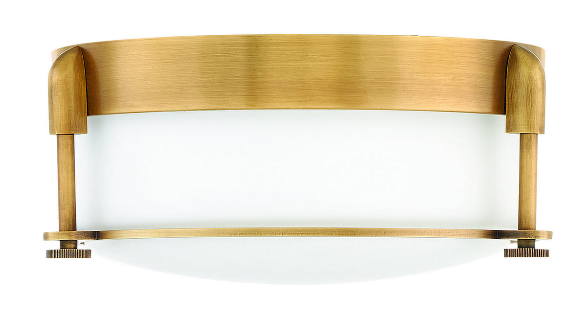 Colbin LED Flush Mount in Heritage Brass