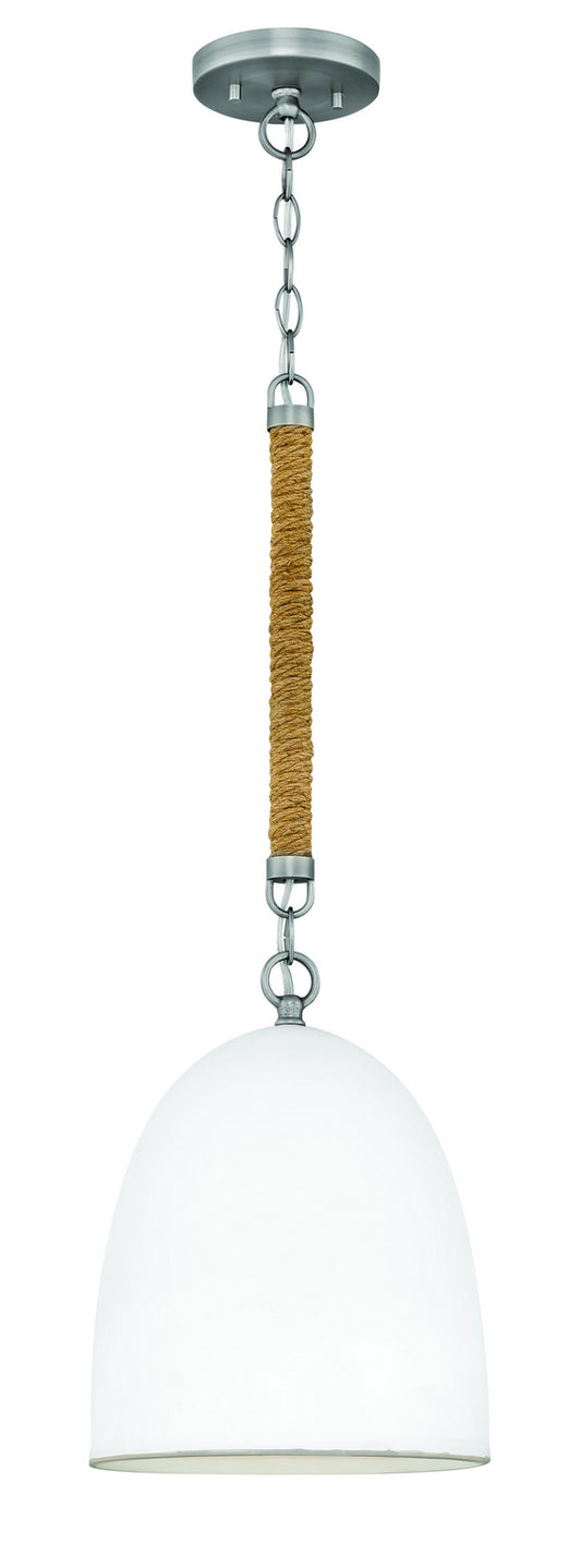 Nash LED Pendant in Antique Nickel