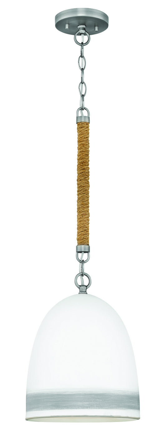 Nash LED Pendant in Antique Nickel