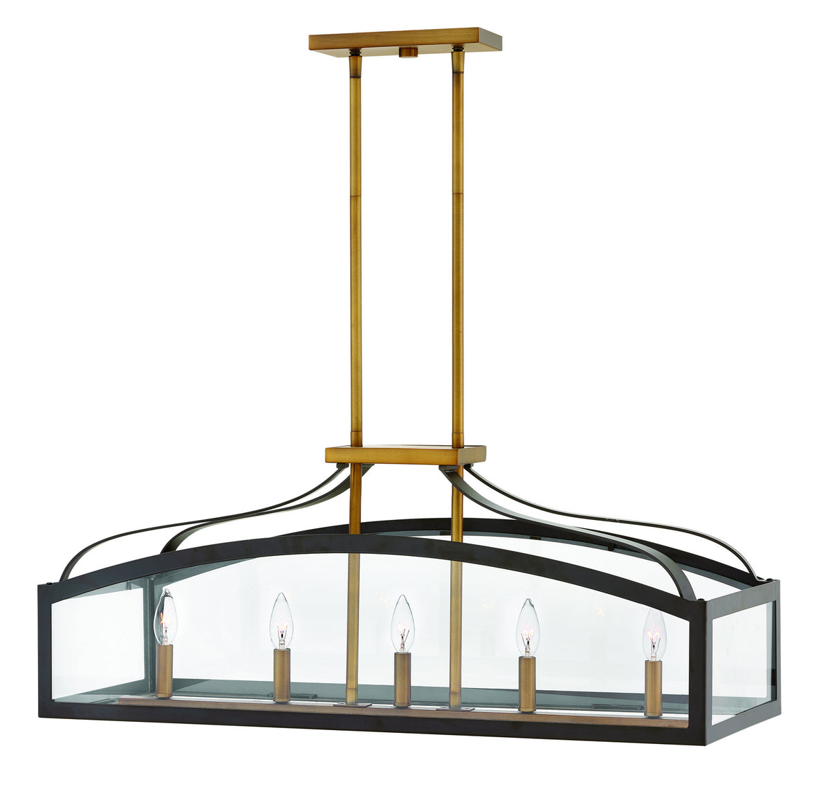 Clarendon LED Chandelier in Bronze