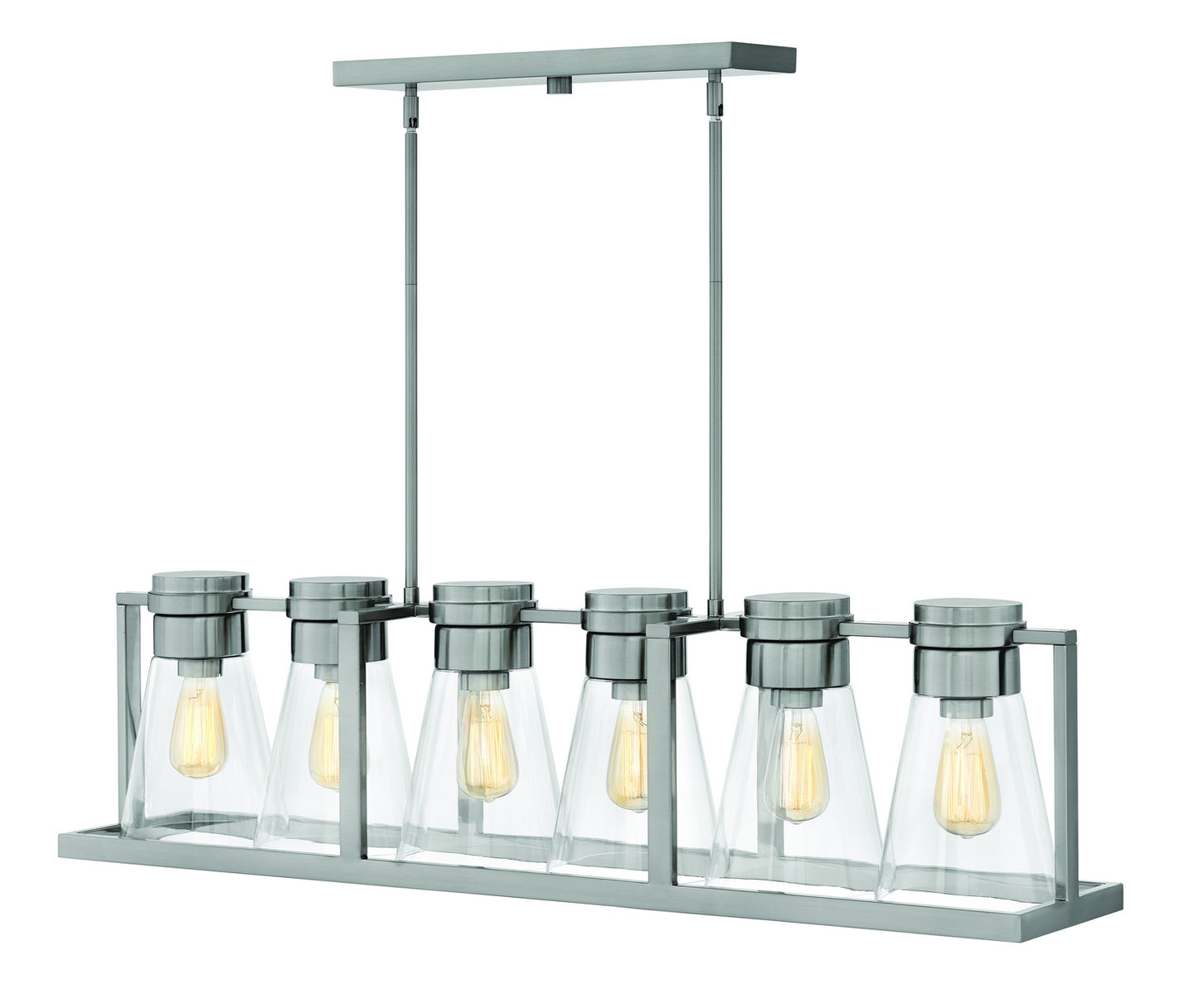 Refinery LED Pendant in Brushed Nickel