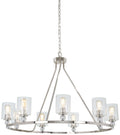 Studio 5 Nine Light Chandelier in Polished Nickel