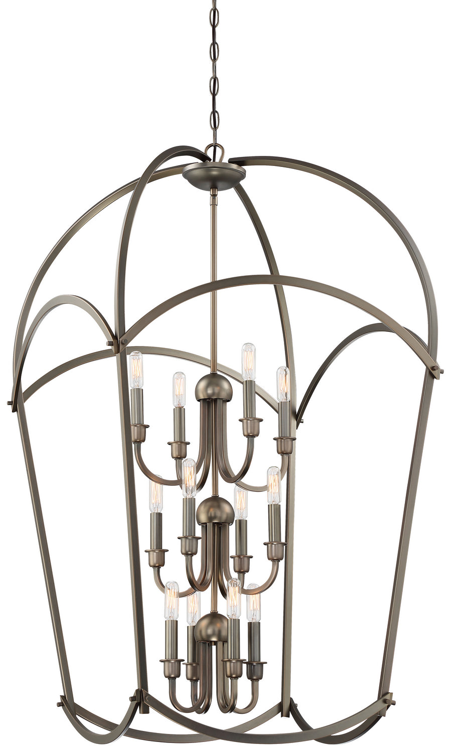 Jupiter's Canopy 12 Light Pendant in Harvard Court Bronze
