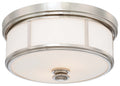 Five Light Flush Mount in Polished Nickel