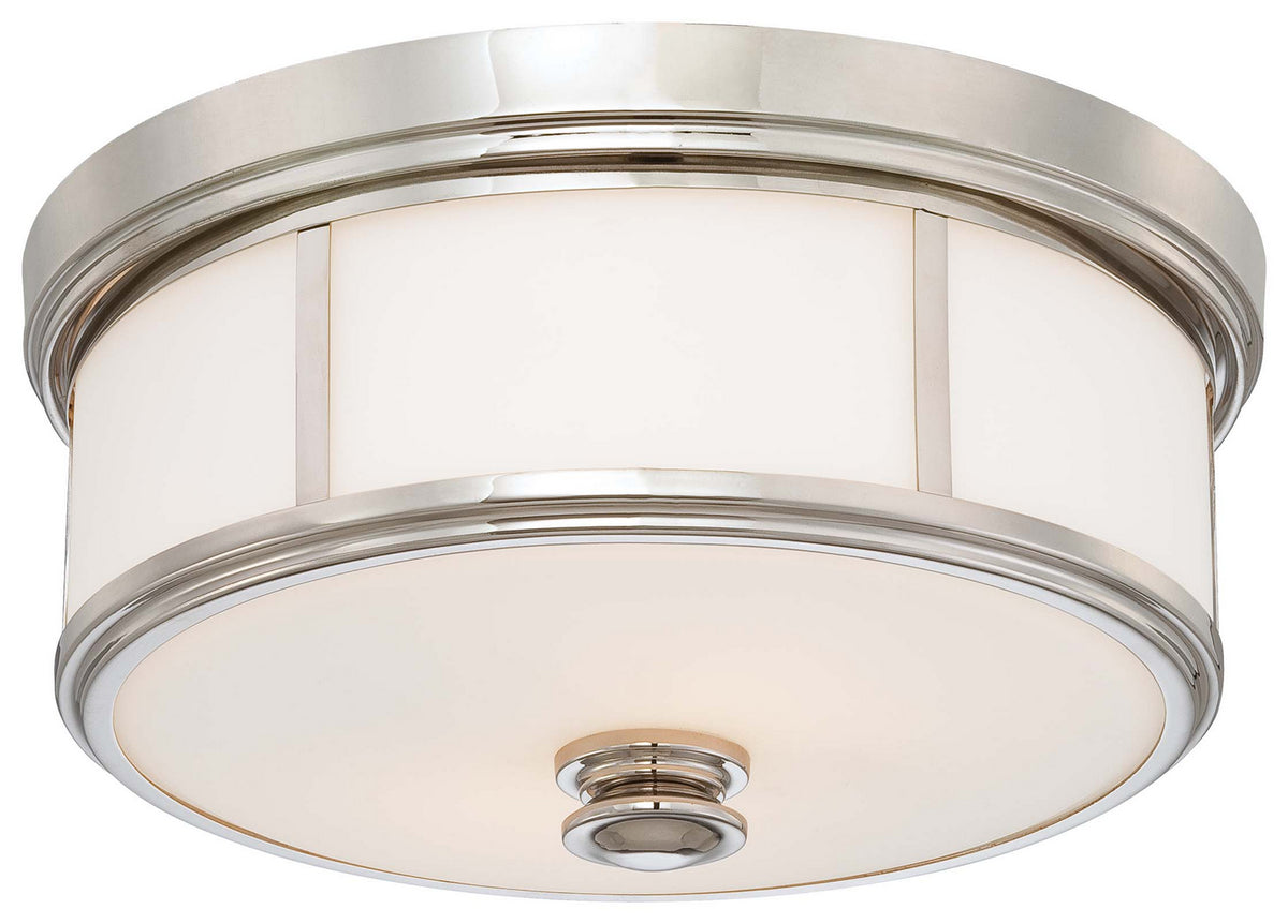 Five Light Flush Mount in Polished Nickel
