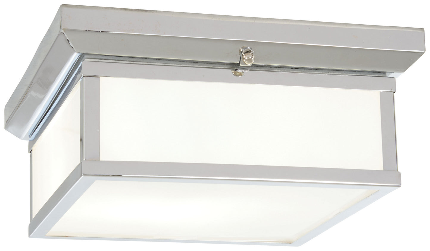 Two Light Flush Mount in Chrome