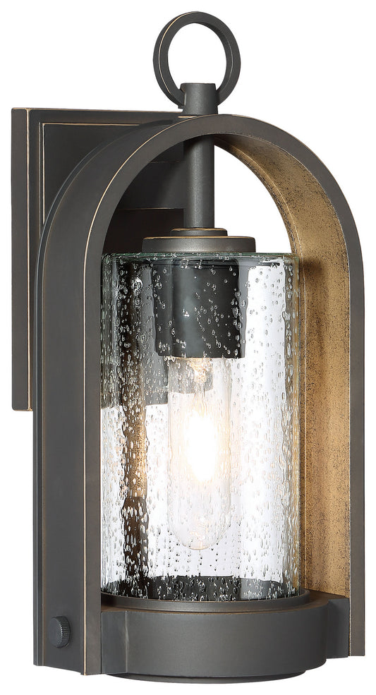 Kamstra One Light Outdoor Wall Mount in Oil Rubbed Bronze w/Gold Highlights