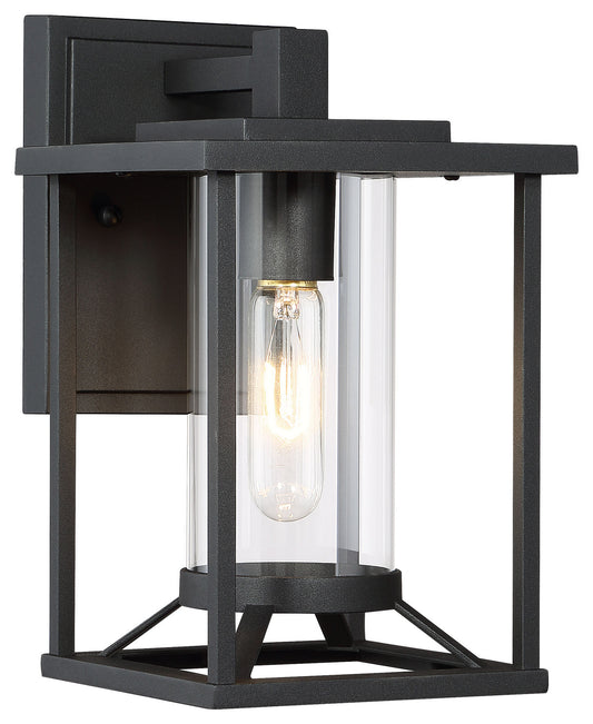 Trescott One Light Outdoor Wall Mount in Black