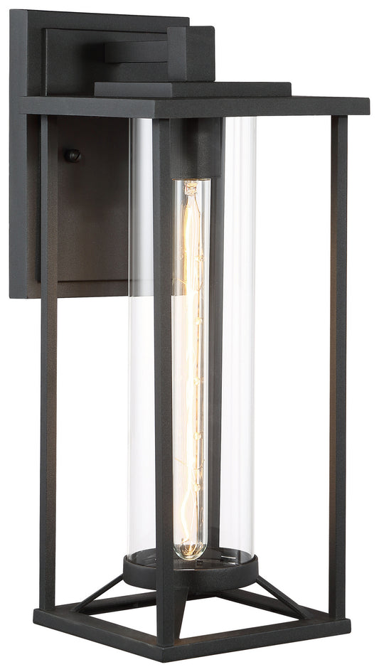 Trescott One Light Outdoor Wall Mount in Black
