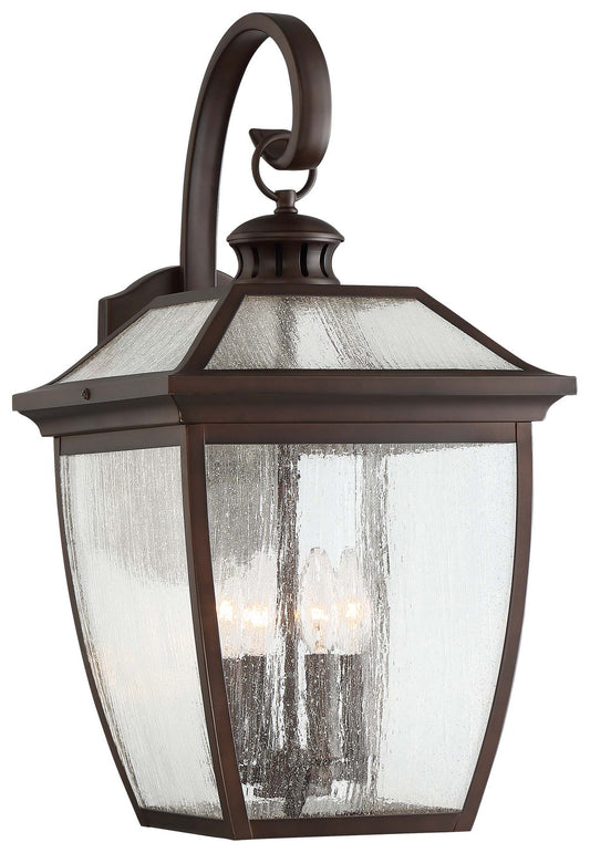 Sunnybrook Four Light Outdoor Wall Mount in Alder Bronze