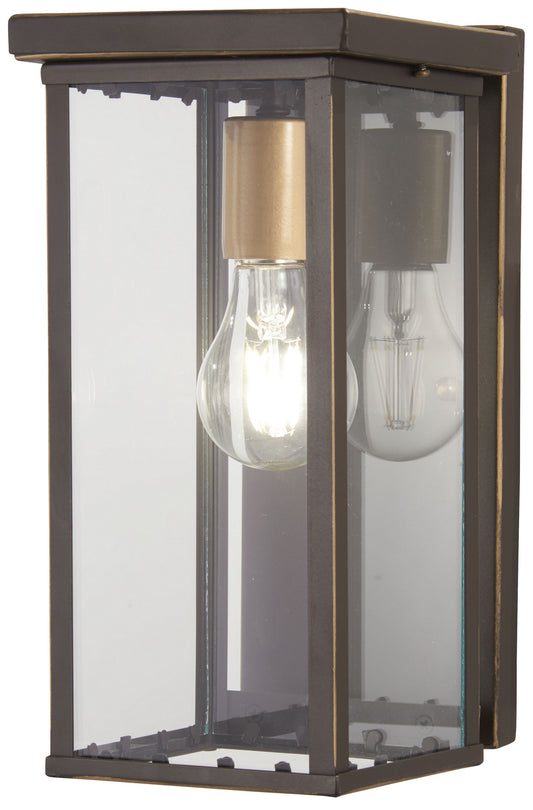 Casway One Light Pocket Lantern in Oil Rubbed Bronze w/Gold Highlights