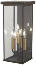 Casway Five Light Pocket Lantern in Oil Rubbed Bronze w/Gold Highlights