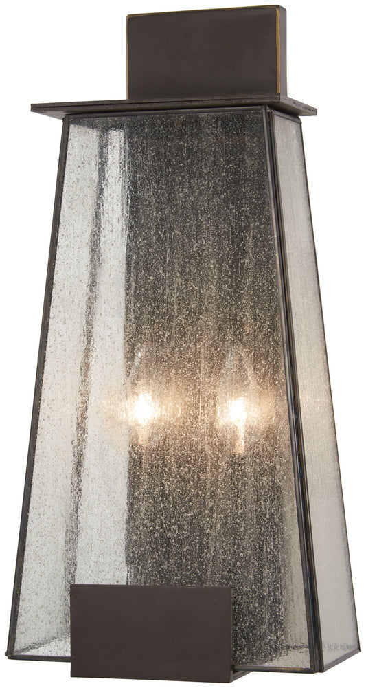 Bistro Dawn Two Light Outdoor Wall Mount in Dakota Bronze