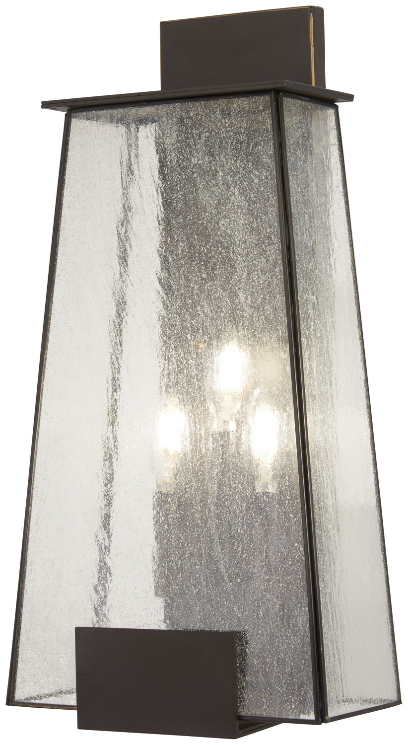 Bistro Dawn Three Light Outdoor Wall Mount in Dakota Bronze