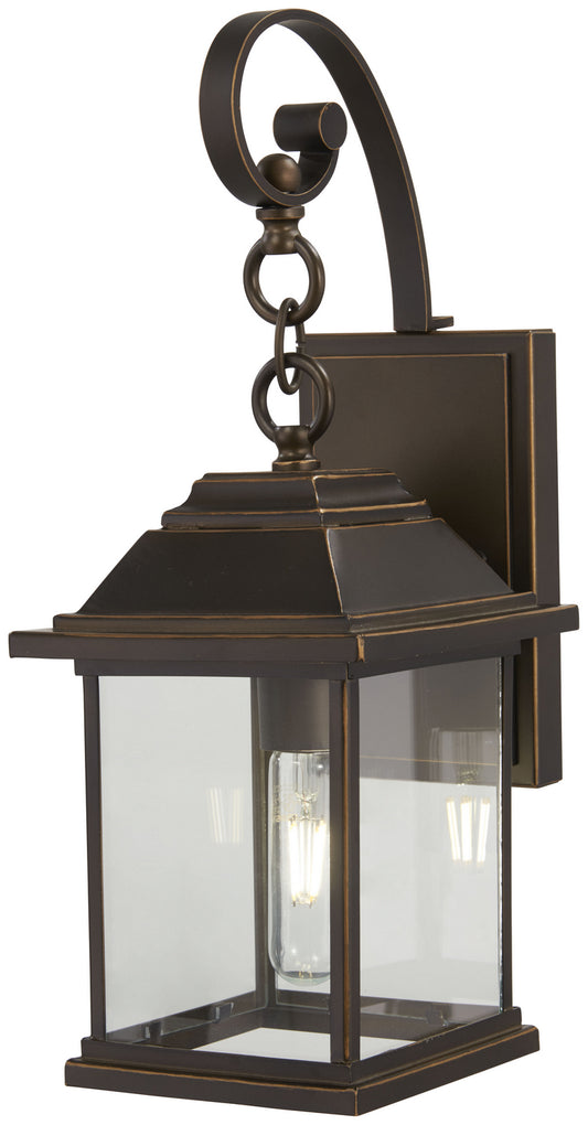 Mariner's Pointe One Light Outdoor Wall Mount in Oil Rubbed Bronze w/Gold Highlights