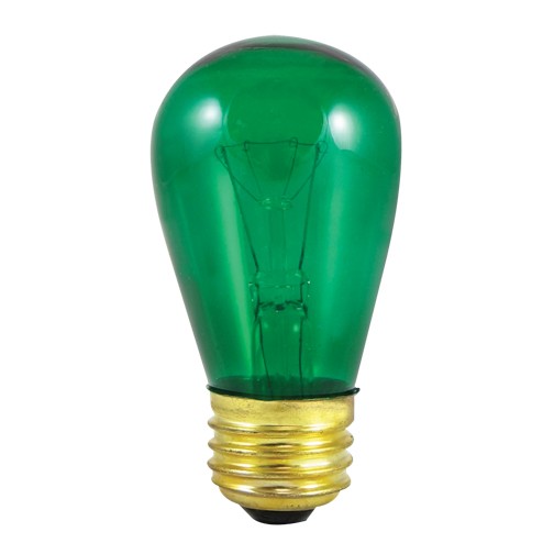 (4-Pack) Indicator, Light Bulb in Transparent Green
