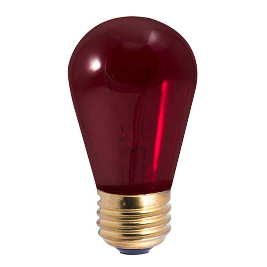 Bulbrite - 701711 - Light Bulb - Indicator, - Transparent Red