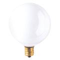 (4-Pack) Bulbrite 391015 15W G16.5 Globe Bulb, E12 Candelabra Base, 2700K, 95 Lumens, White
