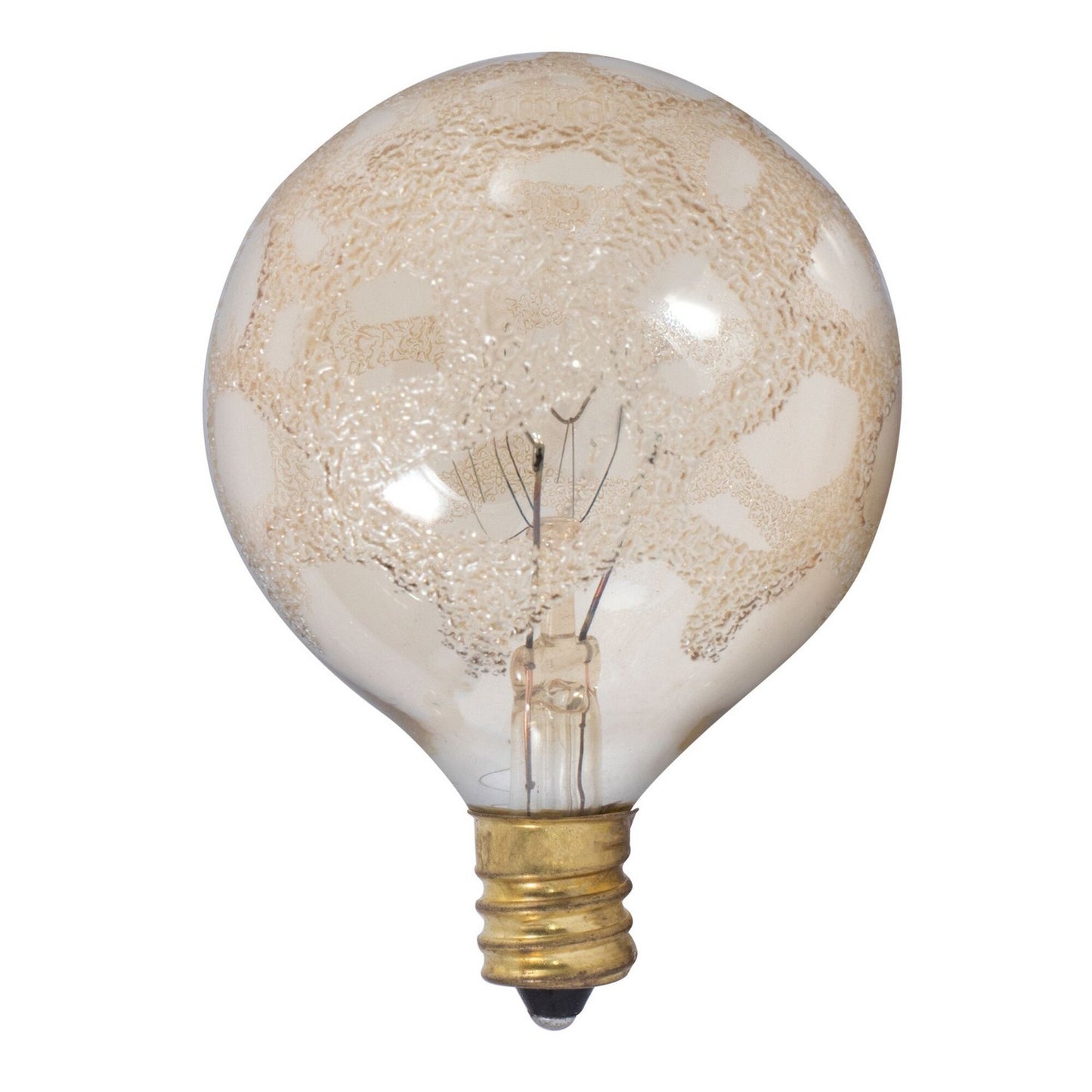 (4-Pack) Crystal Light Bulb in Amber Marble