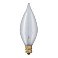 (4-Pack) Bulbrite 430040 40W C11 Candle Bulb, E12 Candelabra Base, 290 Lumens, Satin