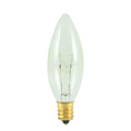 (4-Pack) Bulbrite 400140 40W B8 Torpedo Bulb, E12 Candelabra Base, 2700K, 280 Lumens, Clear