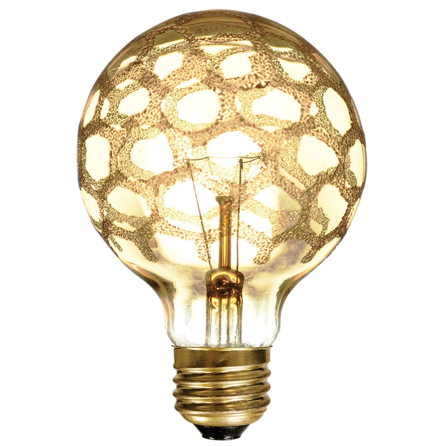 (4-Pack) Crystal Light Bulb in Amber Marble