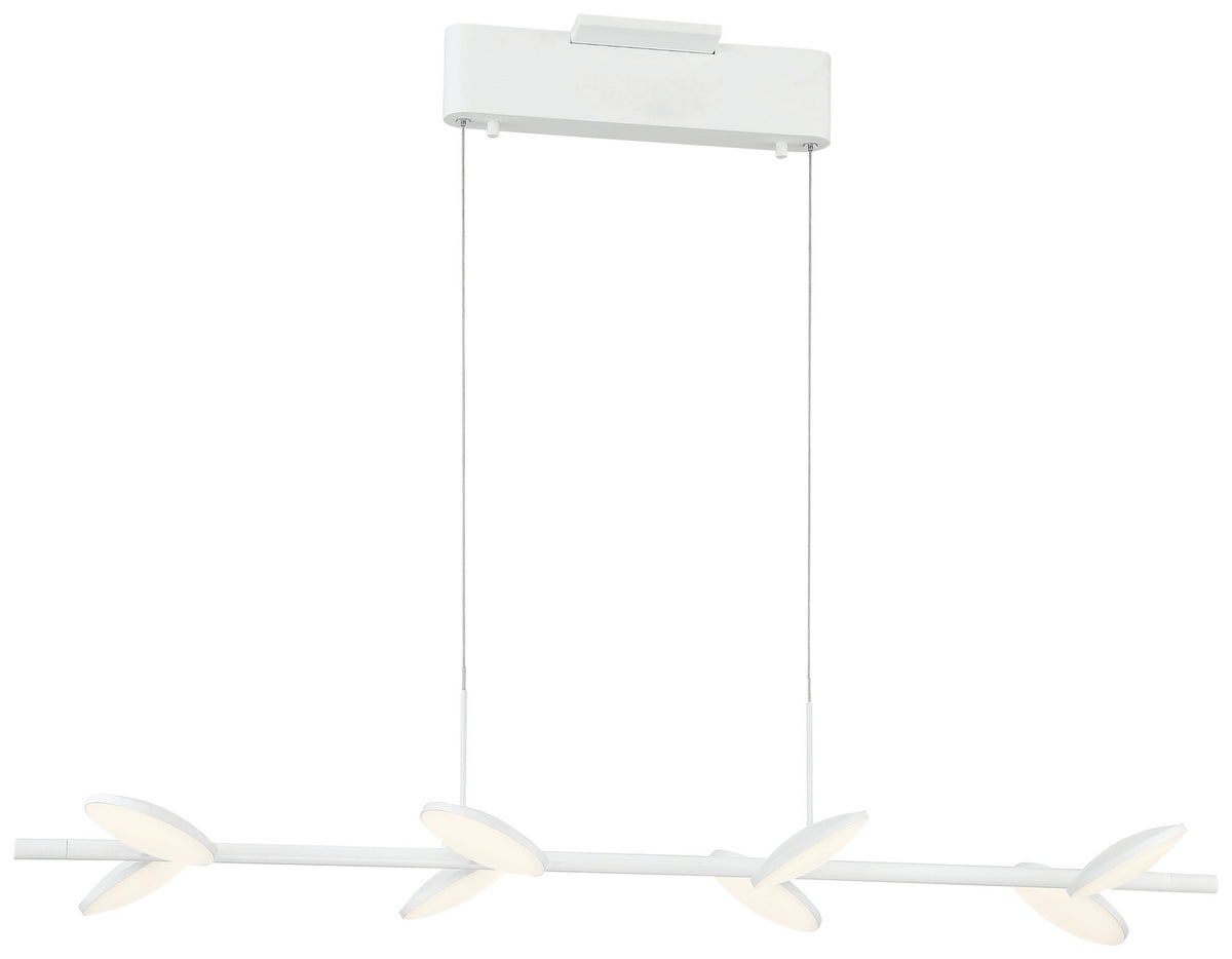 Eyespy LED Island Pendant in Matte White