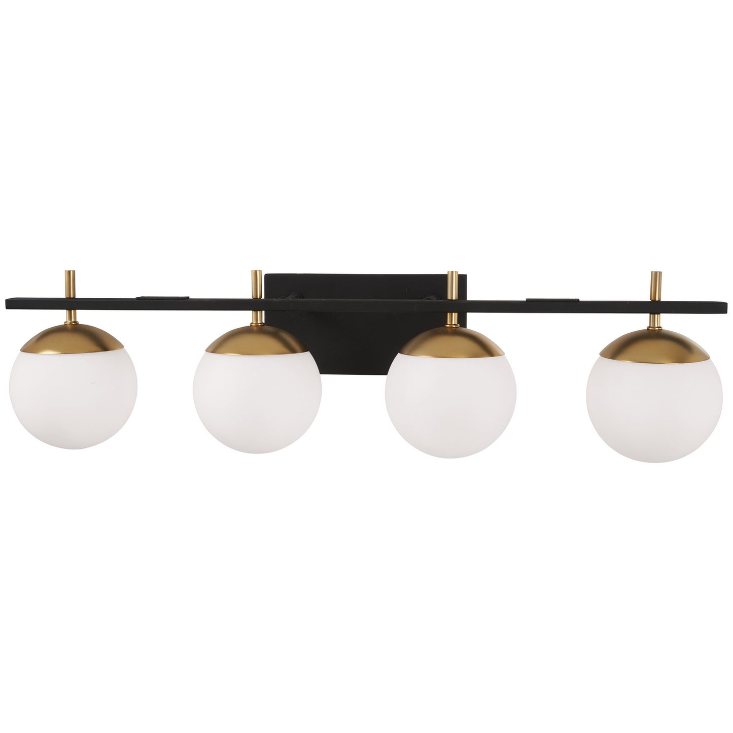 George Kovacs - P1354-618 - Four Light Bath - Alluria - Weathered Black With Autumn Gold