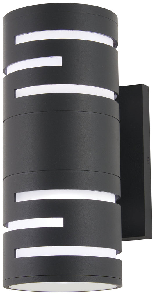 Groovin LED Wall Sconce in Sand Coal Black