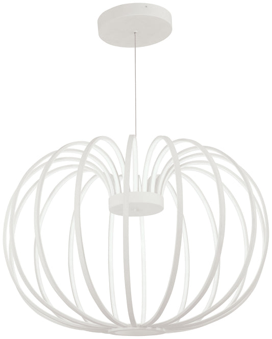 Snow Sprite LED Pendant in Matte White