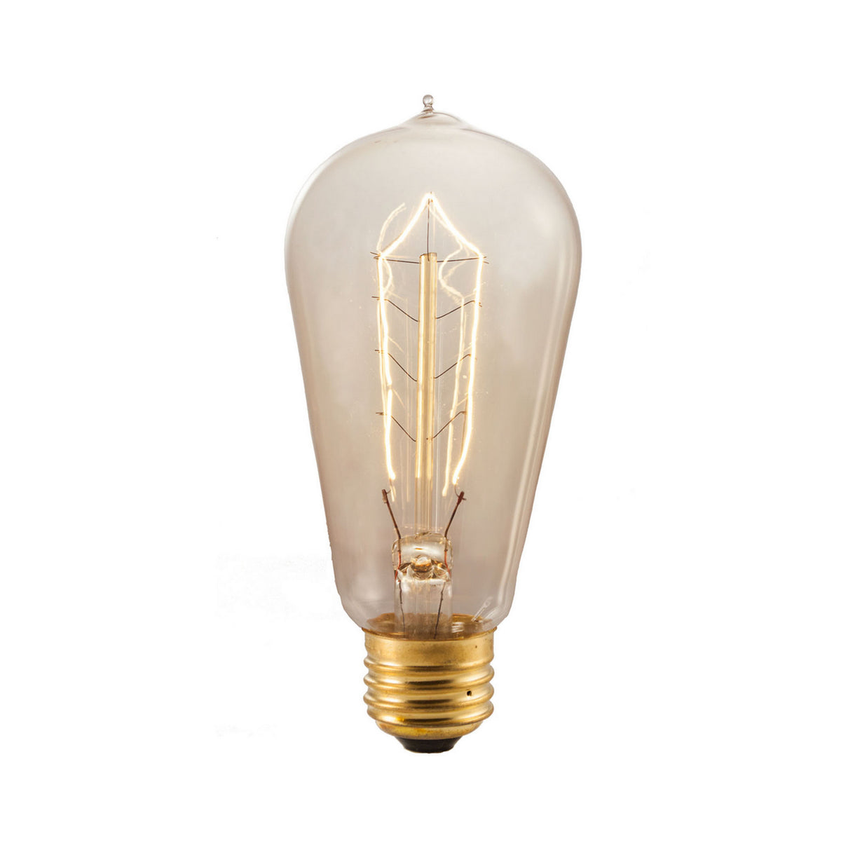 (4-Pack) Bulbrite 134018 40W ST18 Edison Bulb, E26 Medium Base, 2200K, 135 Lumens, Antique