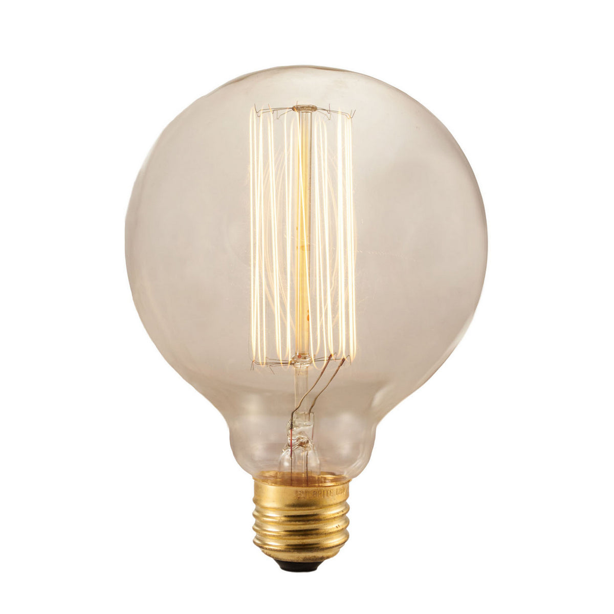 (4-Pack) Bulbrite 342040 40W G30 Globe Bulb, E26 Medium Base, 2200K, 130 Lumens, Antique