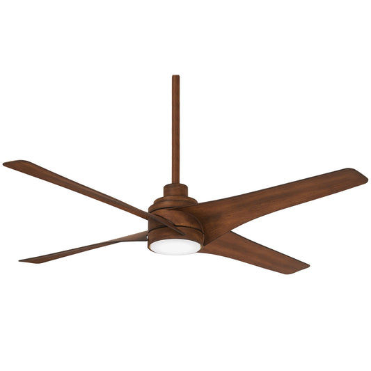 Swept 56"Ceiling Fan in Distressed Koa