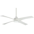 Swept 56"Ceiling Fan in Flat White