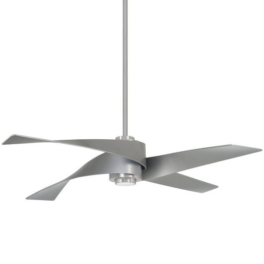 Artemis IV 64"Ceiling Fan in Brushed Nickel With Silver Blades