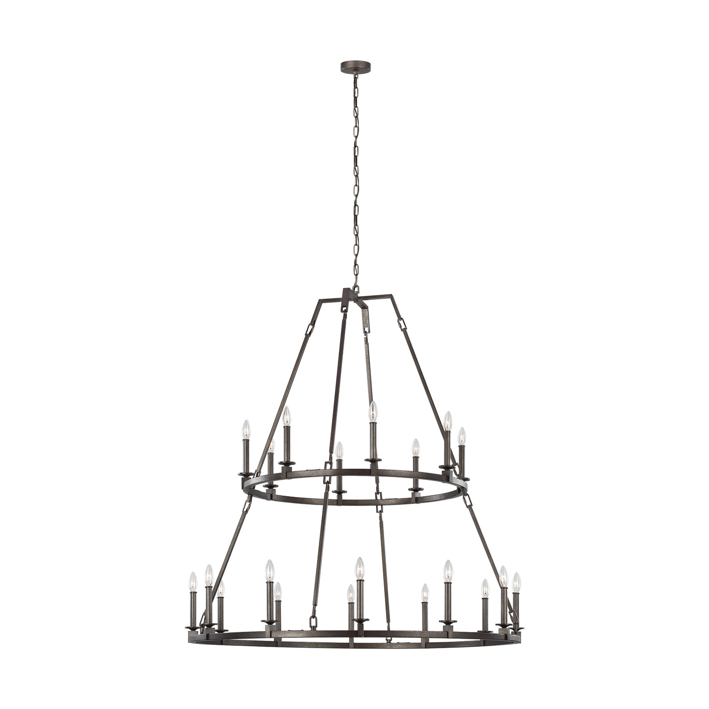 Landen 20 Light Chandelier in Smith Steel