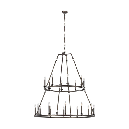 Landen 20 Light Chandelier in Smith Steel