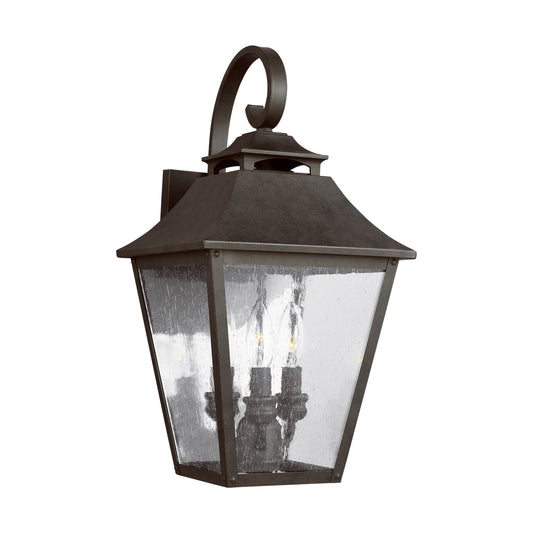 Galena Three Light Lantern in Sable