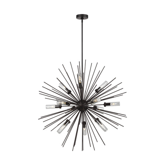 Hilo 12 Light Outdoor Chandelier in Oil Rubbed Bronze