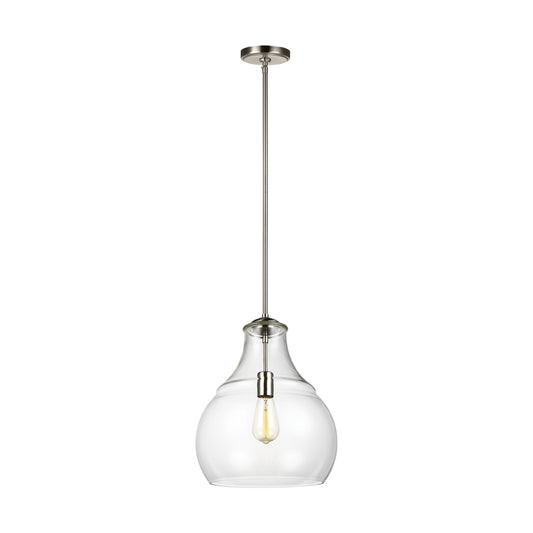 Zola One Light Pendant in Satin Nickel