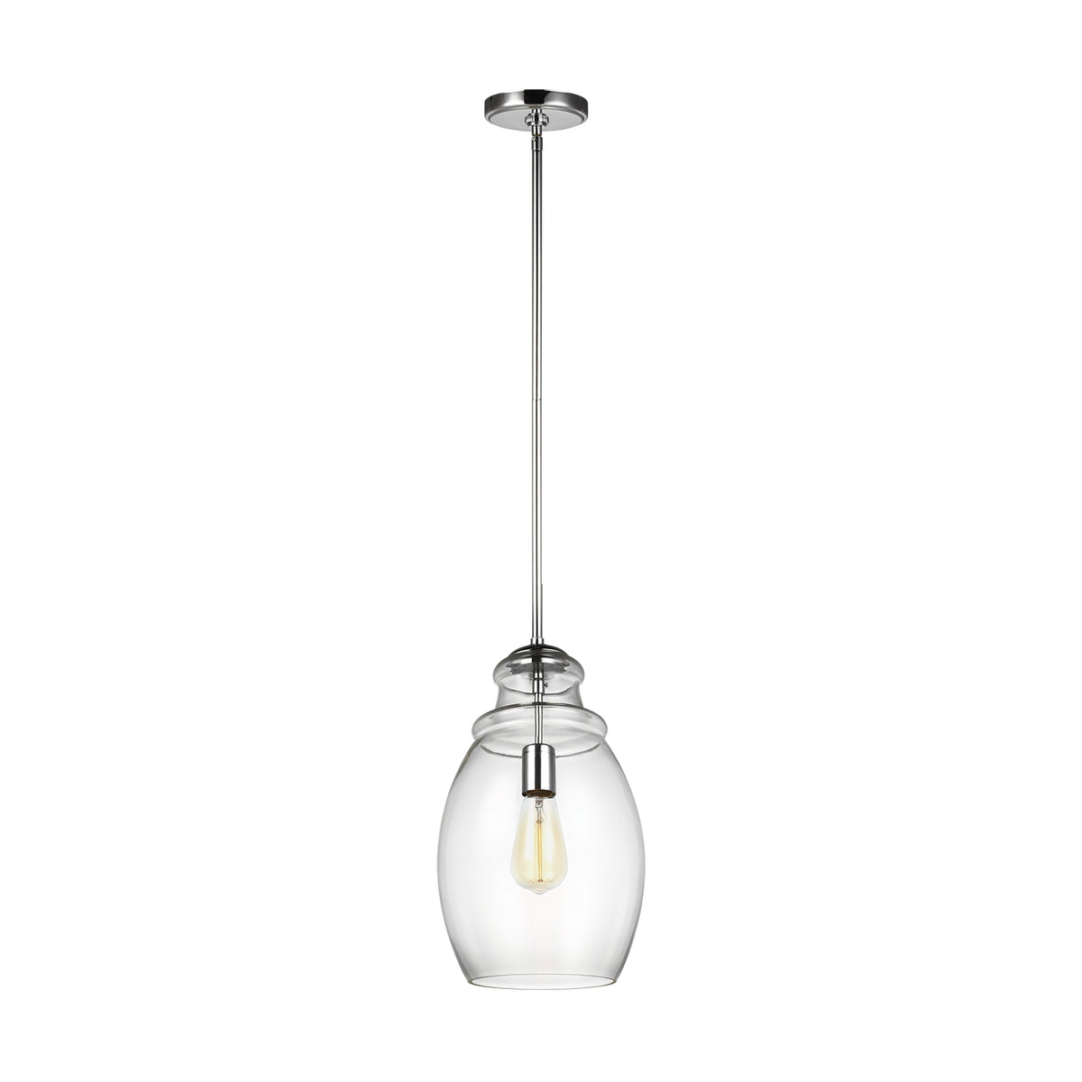 Generation Lighting - P1484CH - One Light Pendant - Marino - Chrome