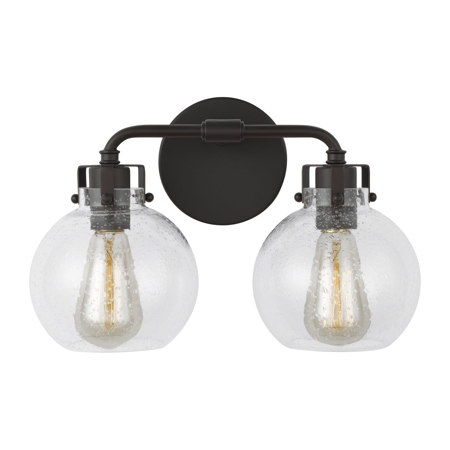 Clara Two Light Vanity in Oil Rubbed Bronze